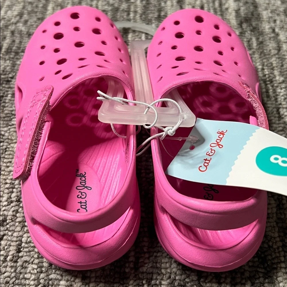 Cat & Jack Kids' Bright Pink Clogs Size 8